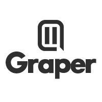 Graper logo with the word 'Graper' on a white background