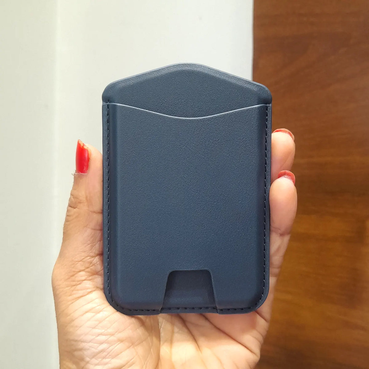 Graper Magnetic Card Holder Leather Pickup Bag Wallet for iPhone
