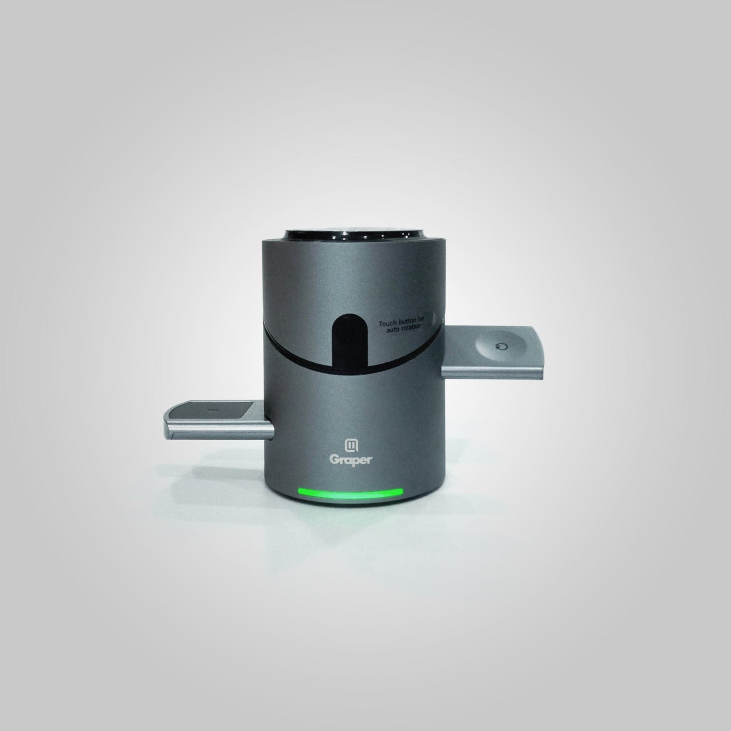 Power Accessories Graper Qi2 3-in-1 Magnetic Touch Wireless Charger with Automatic Rotation | 15W Fast Charging | 180° Touch Rotation | Compatible Apple iPhone, Watch and Earbuds