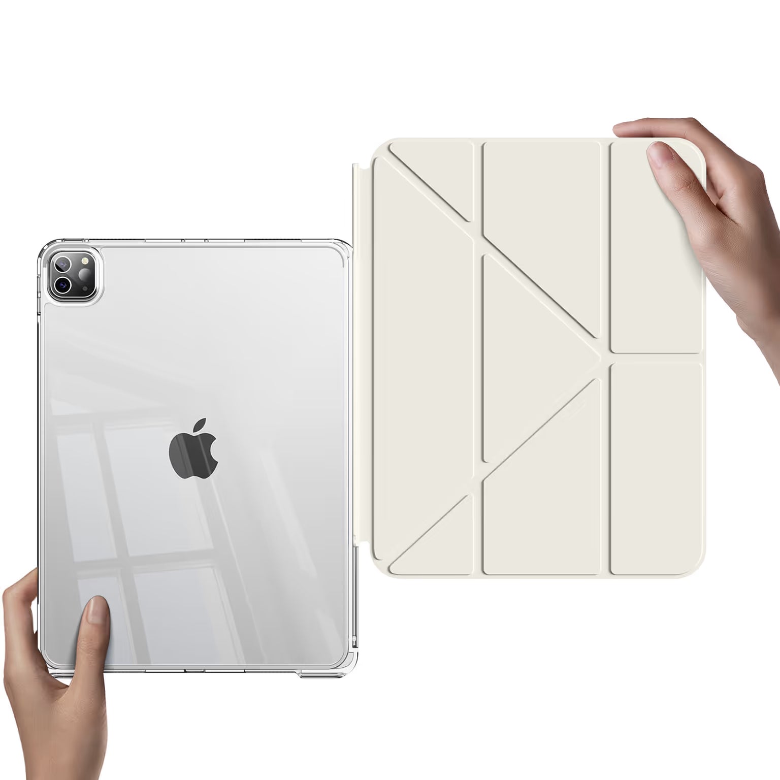 Multifold Slim Soft Touch Leather Texture TPU Smart Cover for iPad 7 | 8 | 9 (10.2-inch)