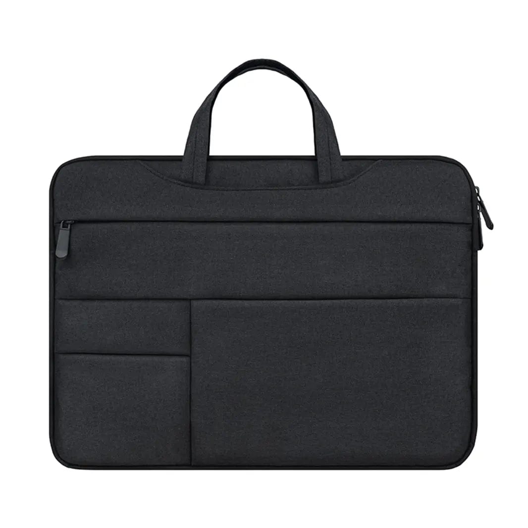 Nylon Briefcase Water-Resistant Laptop Sleeve Bag for Laptop | Macbook | Notebook Up to 13.3 inch Laptop / Black - Ktusu