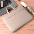 Faux Leather Laptop Sleeve Bag for MacBook | Laptop | Notebook Up to 13 inch Laptop / Off White - Ktusu