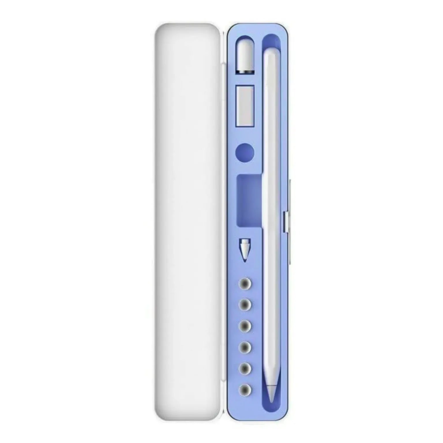 Hard Protective Storage Box Stylus Pen Case with Organizer Slots for Tips, Adapter & Accessories | Slim Travel Case for Pencil Gen 1 & Gen 2 Ktusu by A to Z Mobile Accessories