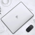 Cases & Covers for MacBook Pro M2 13-inch (2022) / Clear Grey Hardshell Full Case with Notch for MacBook