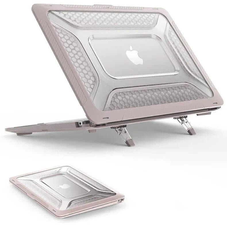 Honeycomb Kickstand TPU Bumper Hard Shell Cover for Macbook Pro 16 (2021-2023) (16.2-inch)