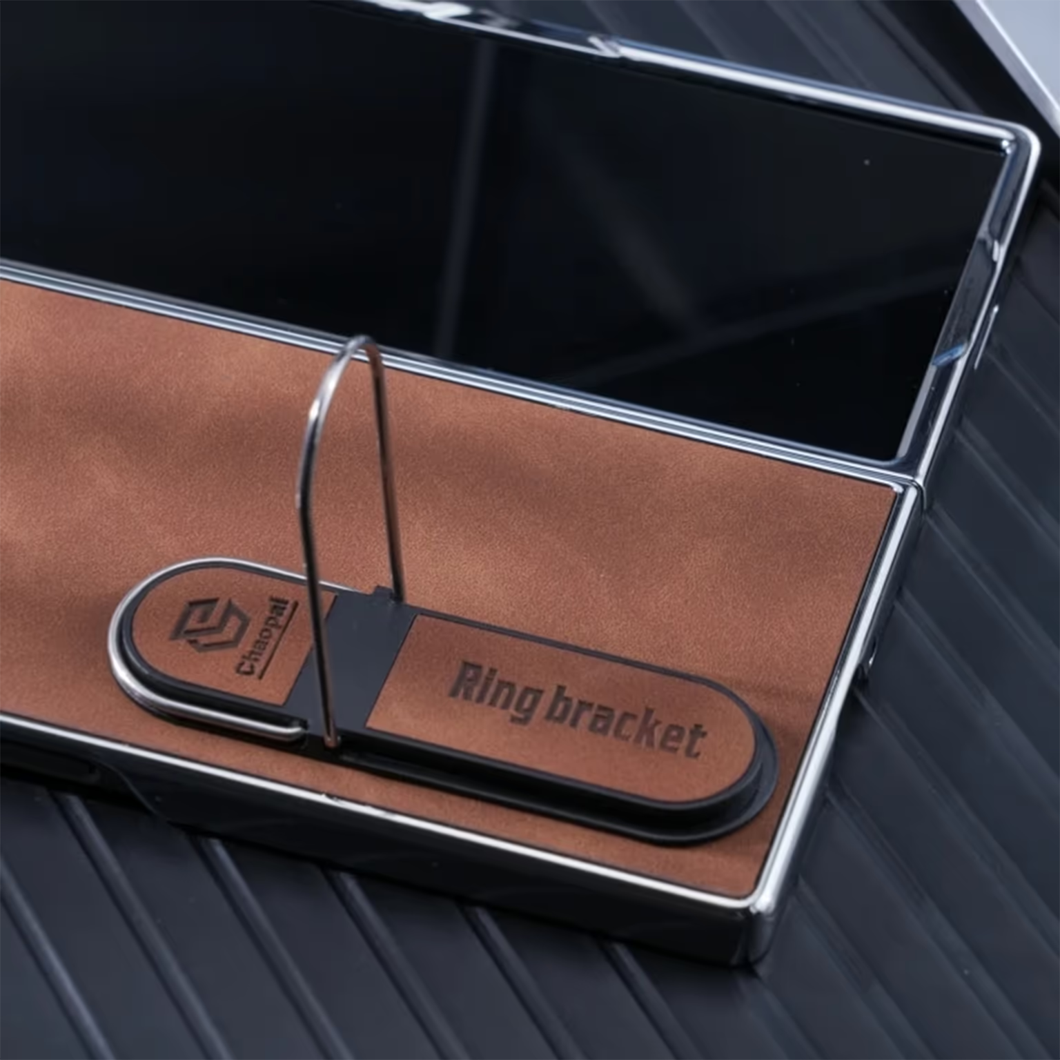 Cases & Covers Invisible Kickstand Leather Texture Phone Case for Samsung Z Fold7