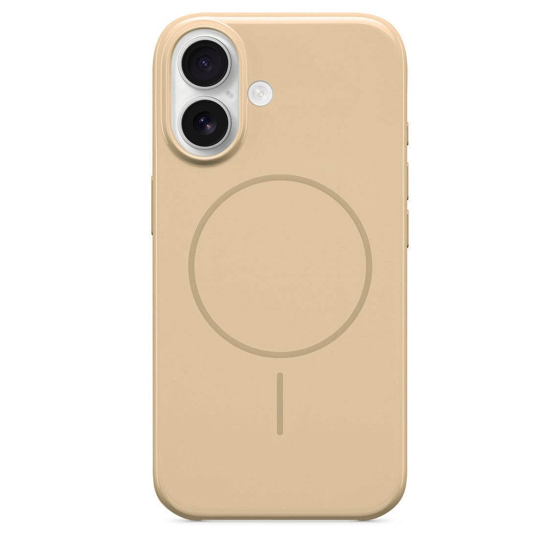 ktusu Generic Cases & Covers iPhone 16 Glossy Case with MagSafe Light Gold