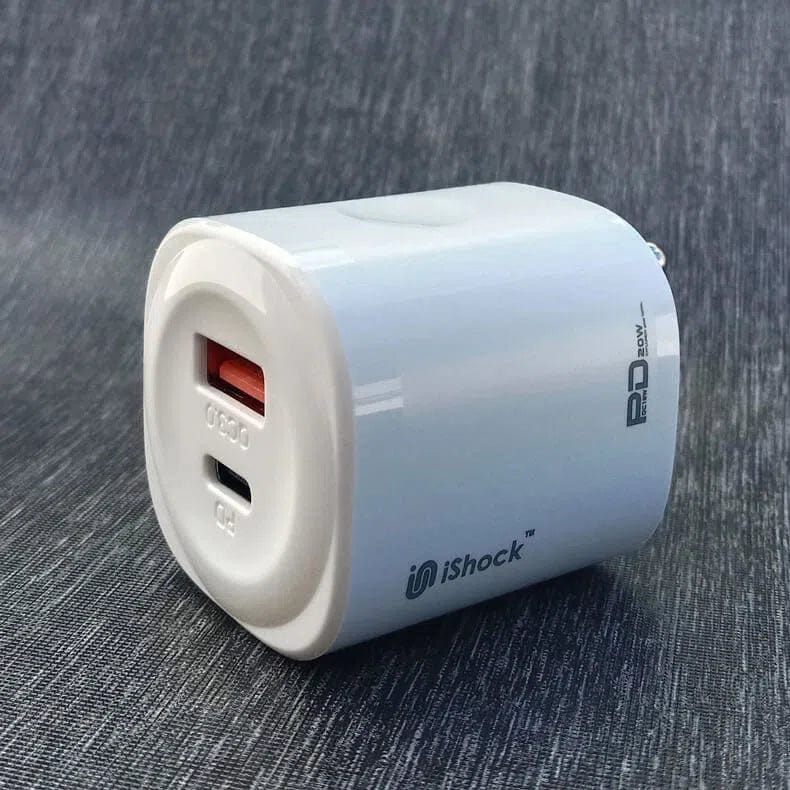 iShock 20W Dual Port Quick Fast Charger