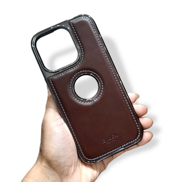 iShock PU Leather Electroplating Chrome Case for iPhone 11