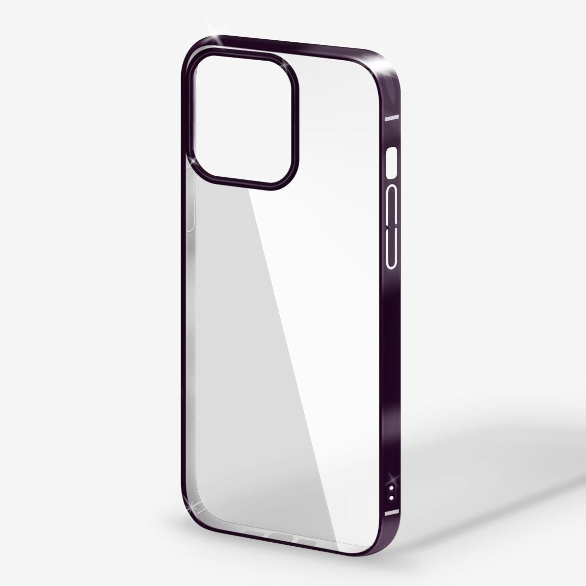 ktusu iShock Cases & Covers iShock Ultra Thin Clear Shiny Frame Case for iPhone 14 Pro Max Deep Purple