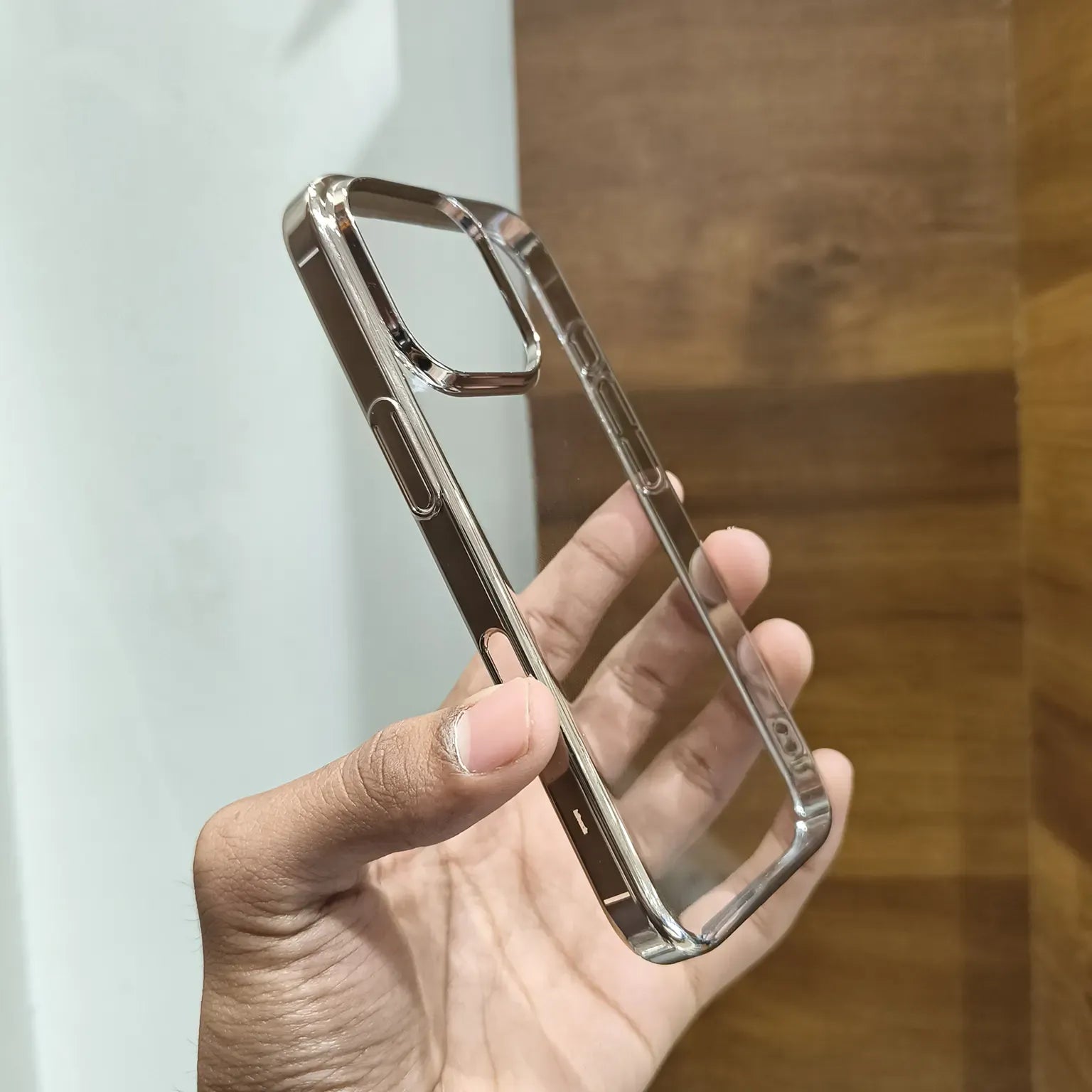 Cases & Covers iShock Ultra Thin Clear Shiny Frame Case for iPhone 16 Pro Max