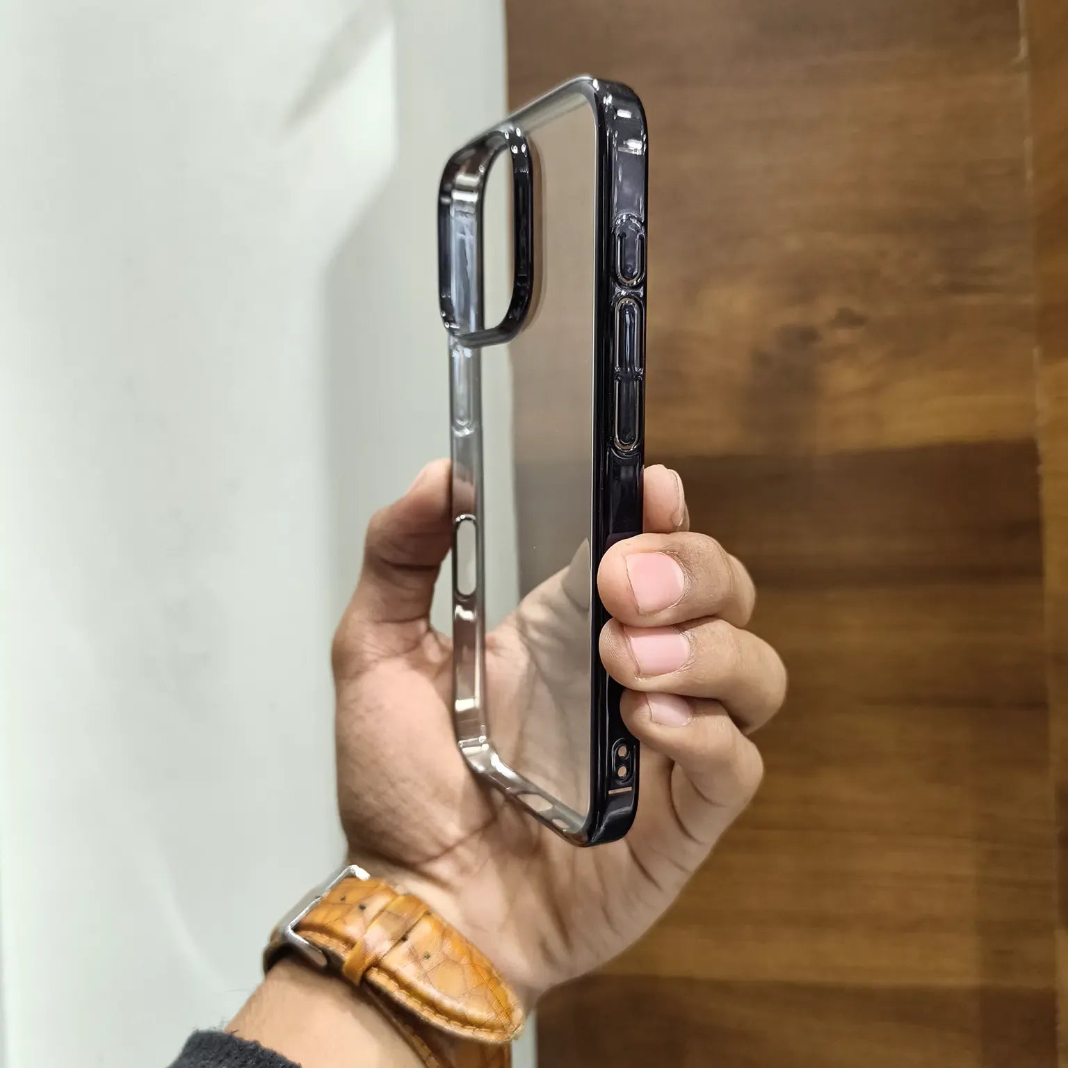 Cases & Covers iShock Ultra Thin Clear Shiny Frame Case for iPhone 16 Pro Max