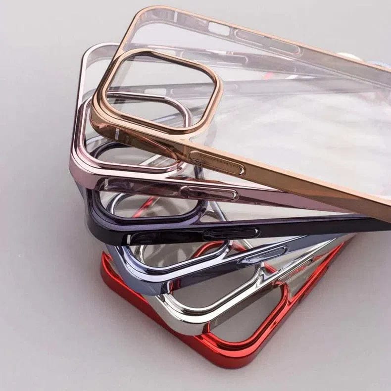 Cases & Covers for Ultra Thin Transparent Metallic Look Bumper Case for Apple iPhone
