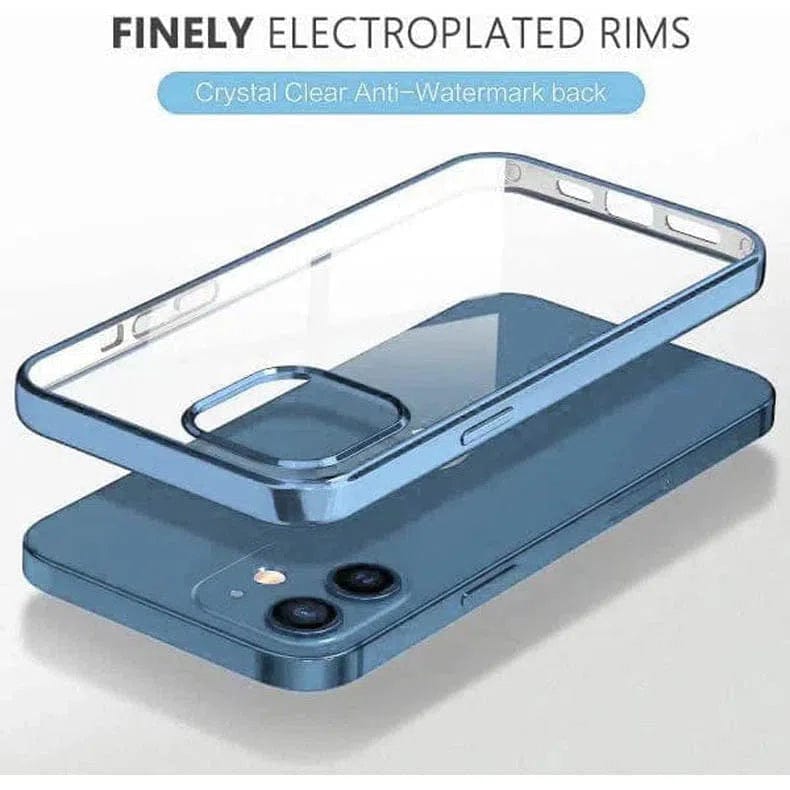 Cases & Covers for iShock Transparent Shiny Metallic Looking Bumper Case for Apple iPhone