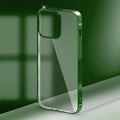 Cases & Covers for iPhone 13 Pro Max / Green Ultra Thin Transparent Metallic Look Bumper Case for Apple iPhone