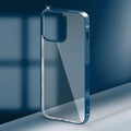Cases & Covers for iPhone 14 Plus / Blue Ultra Thin Transparent Metallic Look Bumper Case for Apple iPhone