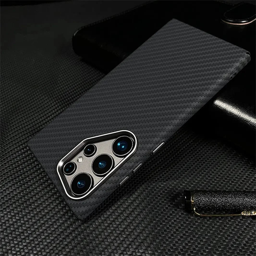 ktusu Generic Cases & Covers Kevlar Aramid Fiber Magnetic Magsafe Slim Case for Samsung S25 Ultra