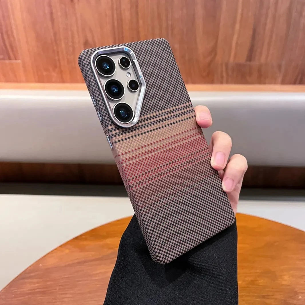 Cases & Covers Kevlar Aramid Fiber Magnetic Magsafe Slim Case for Samsung S25 Ultra