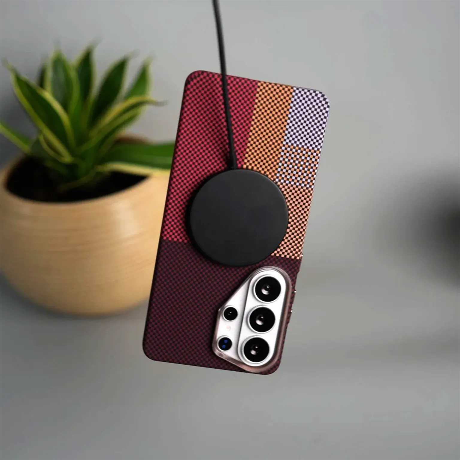 Kevlar Aramid Texture Magnetic Magsafe Slim Case for Samsung S26 Ultra