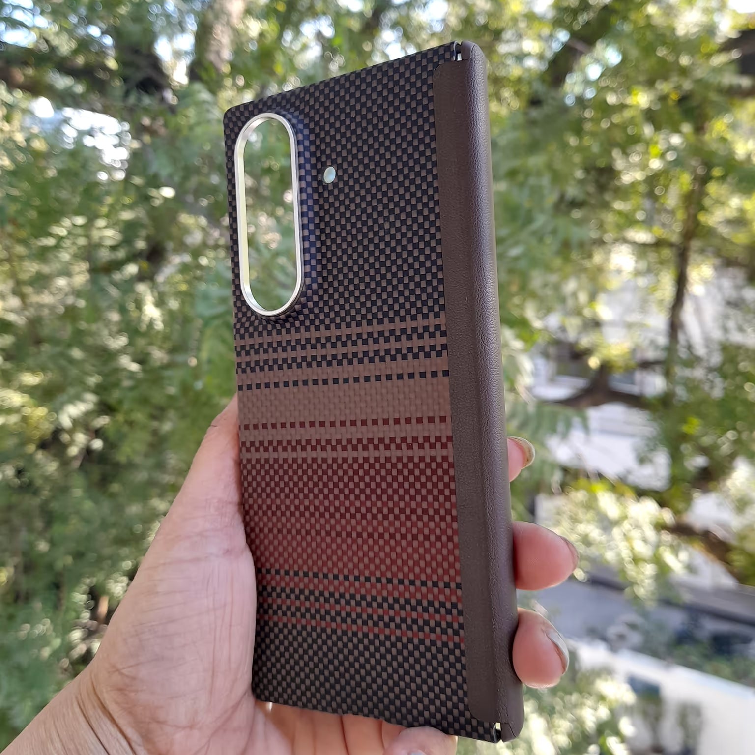 Real Aramid Kevlar Fiber Magsafe Case with Hinge Protection for Samsung Z Fold7