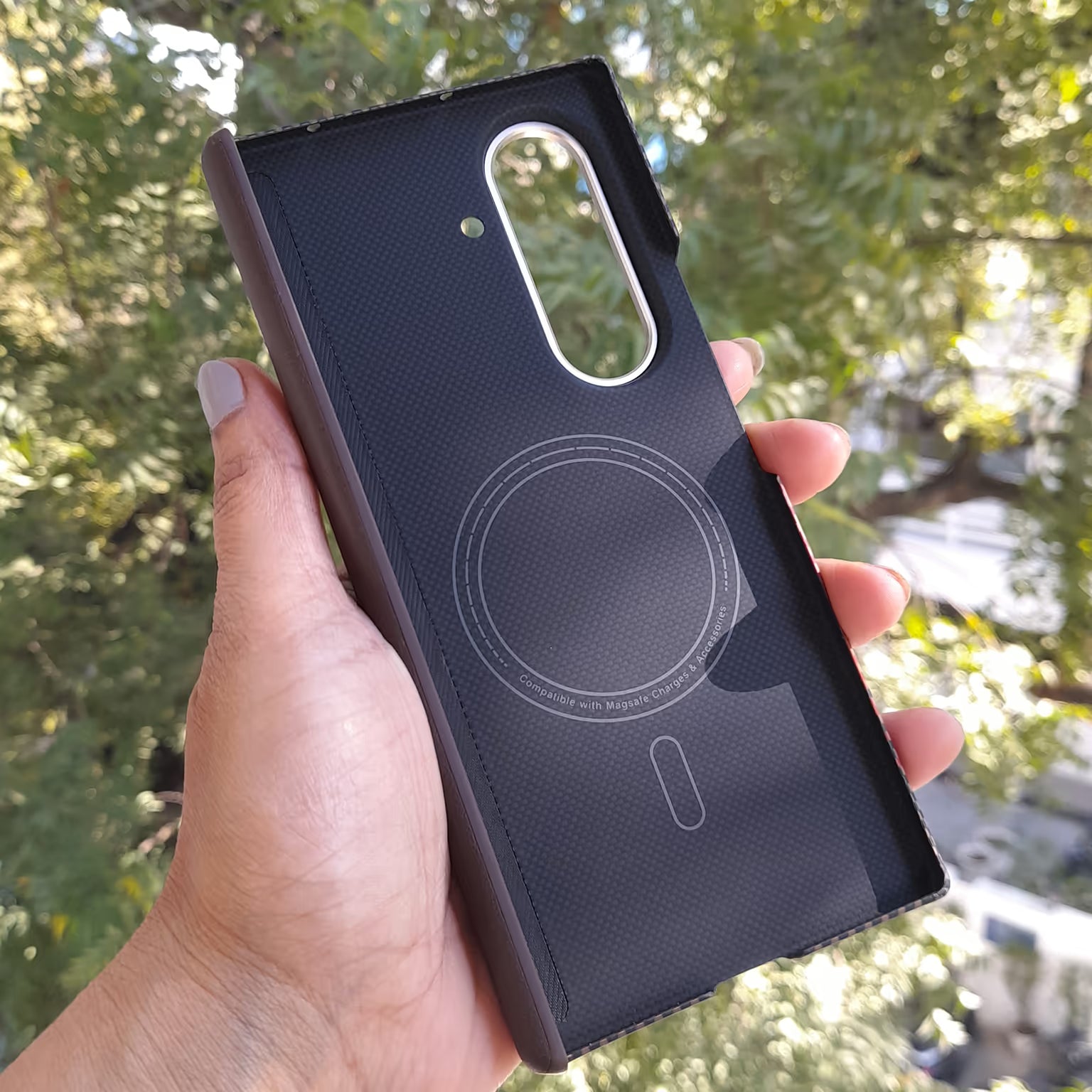 Real Aramid Kevlar Fiber Magsafe Case with Hinge Protection for Samsung Z Fold7