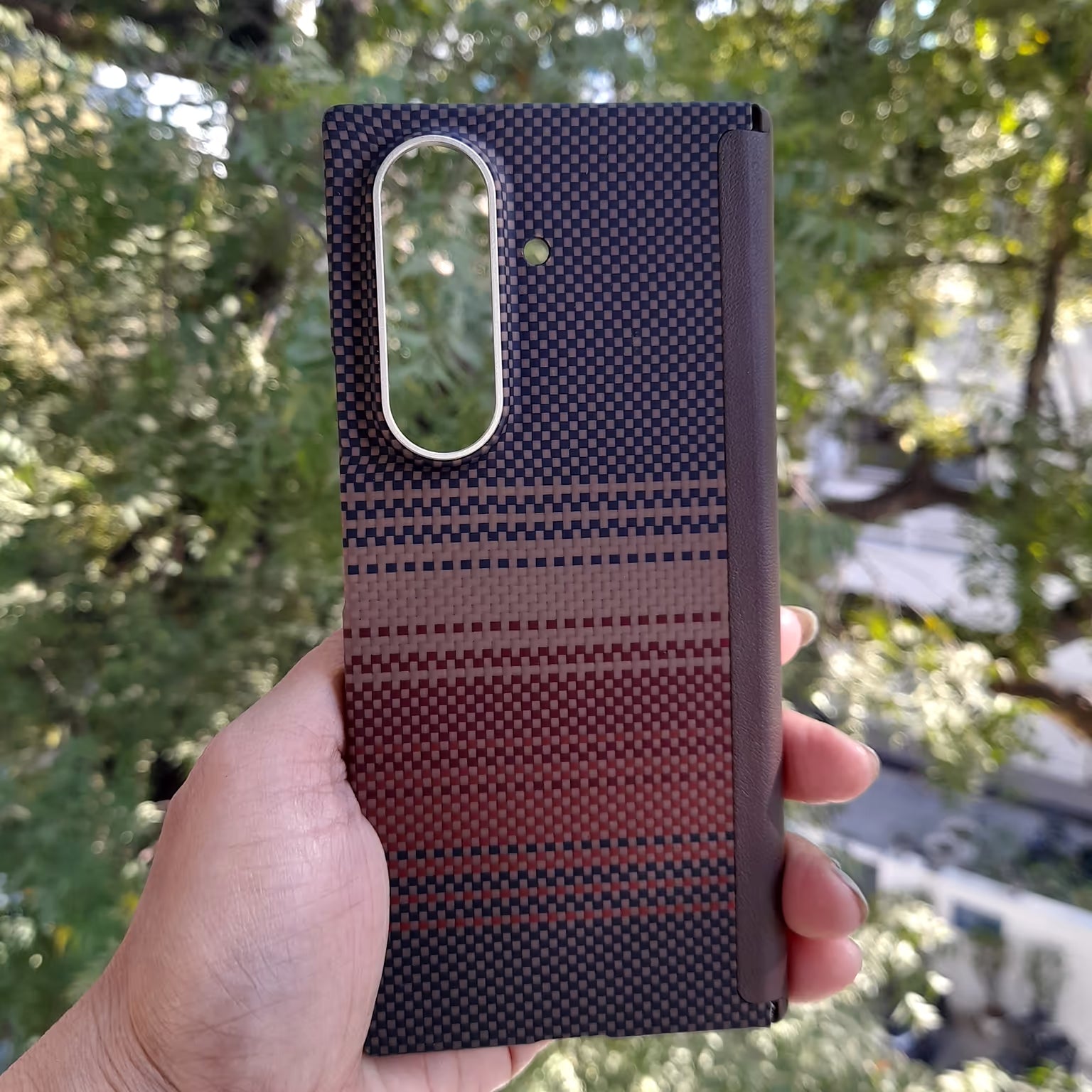 Real Aramid Kevlar Fiber Magsafe Case with Hinge Protection for Samsung Z Fold7