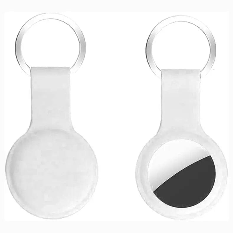 Apple Soft Silicone AirTag Keychain White - Ktusu