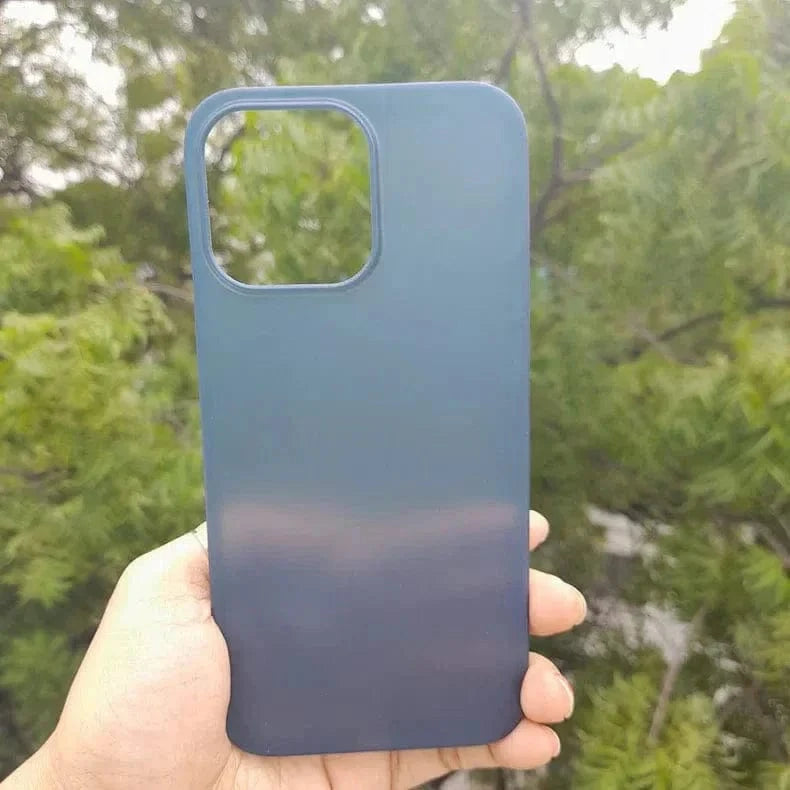0.4mm Frosted Slim Matte Paper Case for iPhone 14 Plus iPhone 14 Plus / Blue - Ktusu
