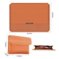 3-in-1 Foldable Multi-Function PU Leather Laptop Sleeve Bag - Ktusu