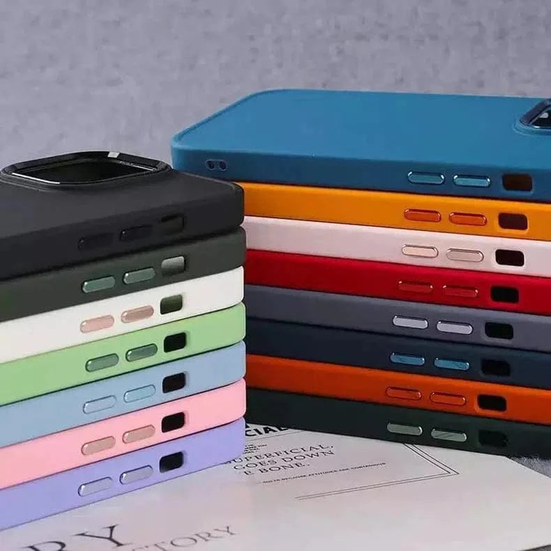 3 In 1 Metal Camera Frame Matte TPU Case for iPhone 13 mini - Ktusu