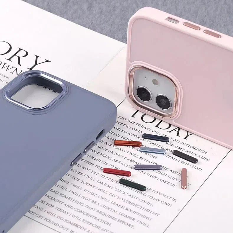 3 In 1 Metal Camera Frame Matte TPU Case for iPhone 13 Pro Max - Ktusu