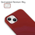 3 In 1 Metal Camera Frame Matte TPU Case for iPhone 13 Pro Max iPhone 13 Pro Max / Red - Ktusu