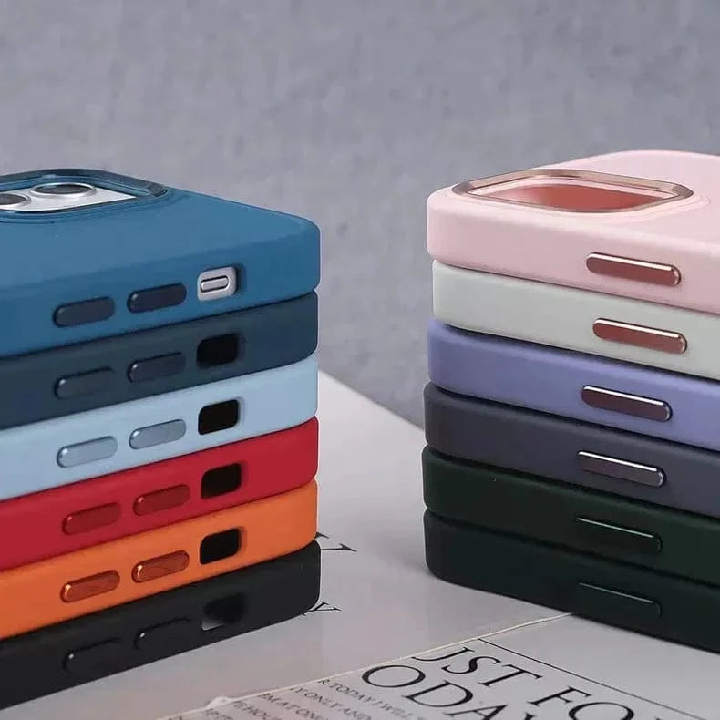 3 in 1 Metal Camera Frame Matte TPU Case for Samsung S23 Plus - Ktusu