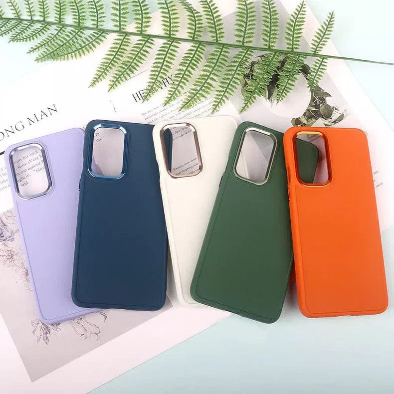 3 in 1 Metal Camera Frame Matte TPU Case for Samsung S23 Plus - Ktusu