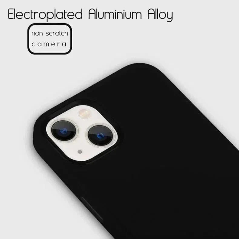 3 in 1 Metal Camera Frame Matte TPU Case for Samsung S23 Plus Samsung S23 Plus / Black - Ktusu