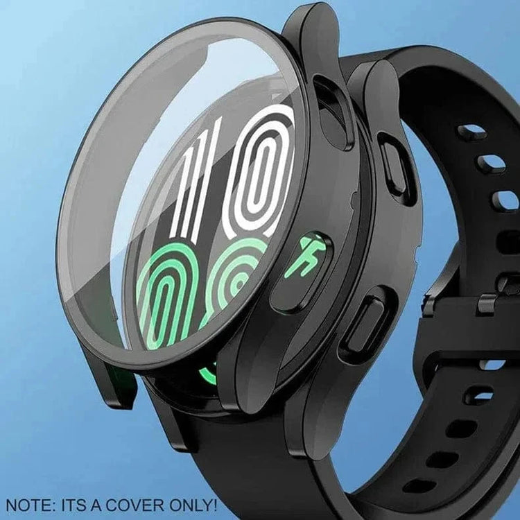 360 Degree Curved in-build Glass Hard Cover for Samsung Watch 4 (44mm) Watch 4 (44mm) / Black - Ktusu