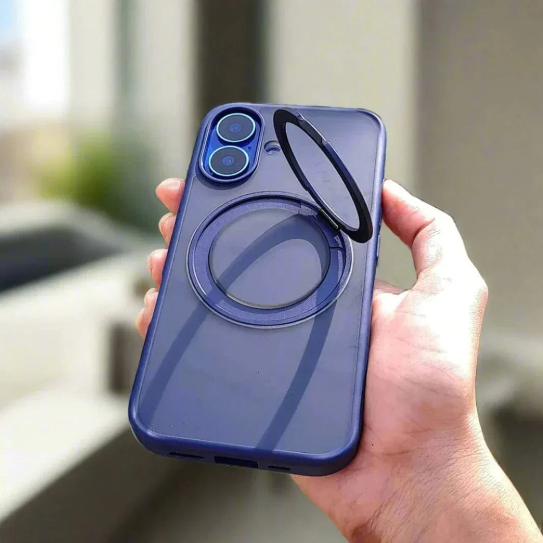 360 Degree Rotatable Magnetic Kickstand Shockproof Hard Case for iPhone 14 - Ktusu