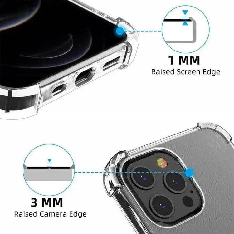 360 Degree Shockproof Soft TPU Case for iPhone 14 Pro iPhone 14 Pro / Clear - Ktusu