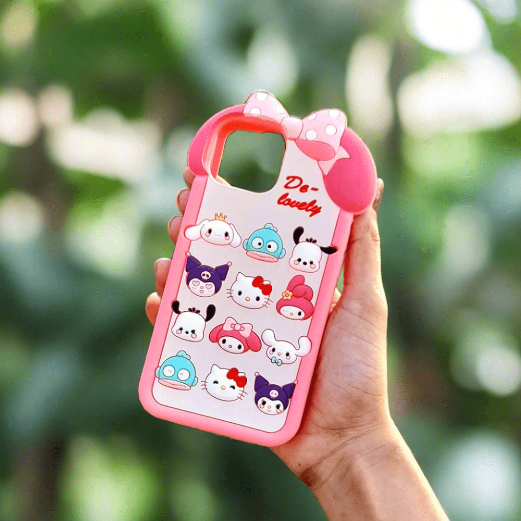 3D Cartoon Character Soft Silicone Case for iPhone 16 - Ktusu