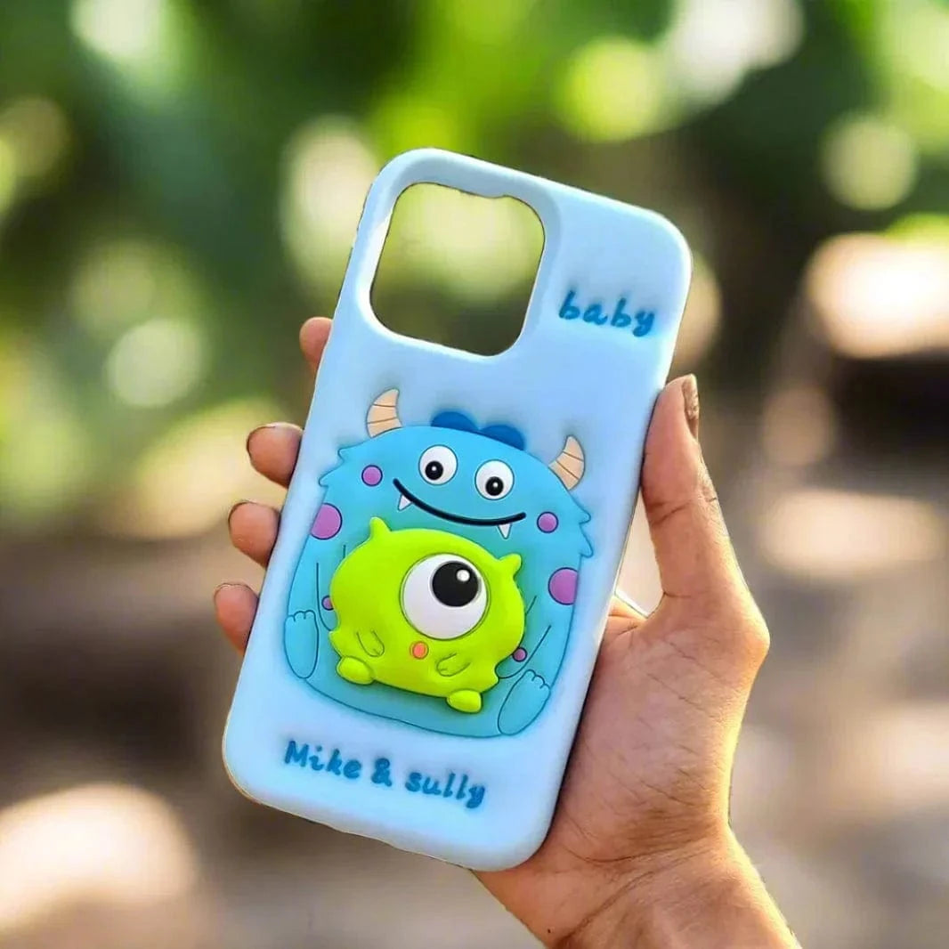 3D Cartoon Character Soft Silicone Case for iPhone 16 iPhone 16 / Baby - Ktusu
