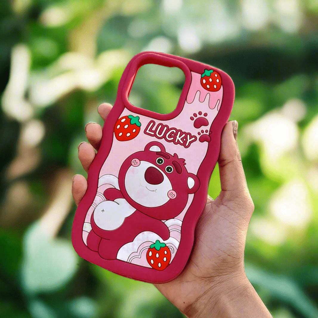 3D Cartoon Character Soft Silicone Case for iPhone 16 iPhone 16 / Lucky - Ktusu