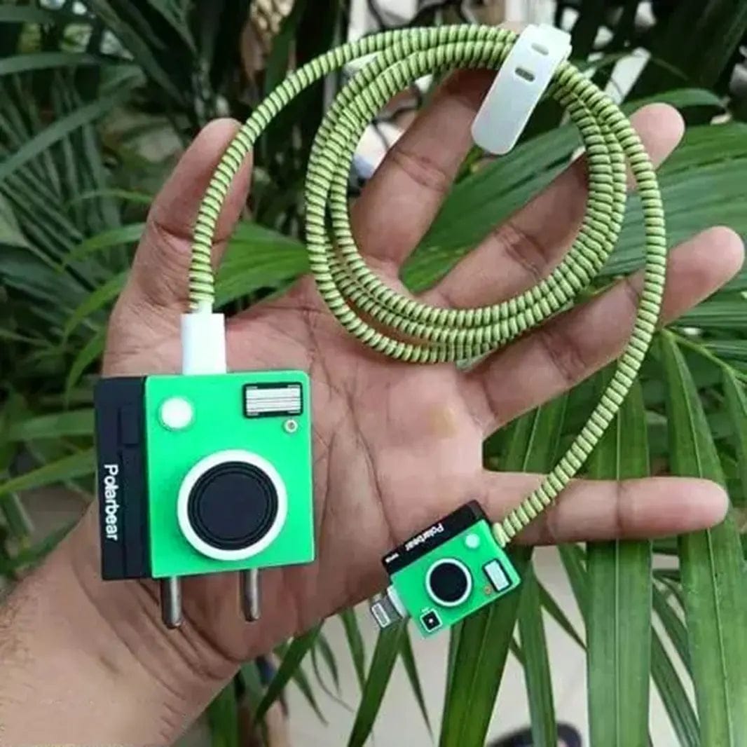 3D Silicone Cover with Spiral for Apple Adapter 18-20W / Astronaut - Ktusu