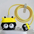 3D Silicone Cover with Spiral for Apple Adapter 18-20W / Avaocado - Ktusu