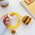 3D Silicone Cover with Spiral for Apple Adapter 18-20W / Burger - Ktusu