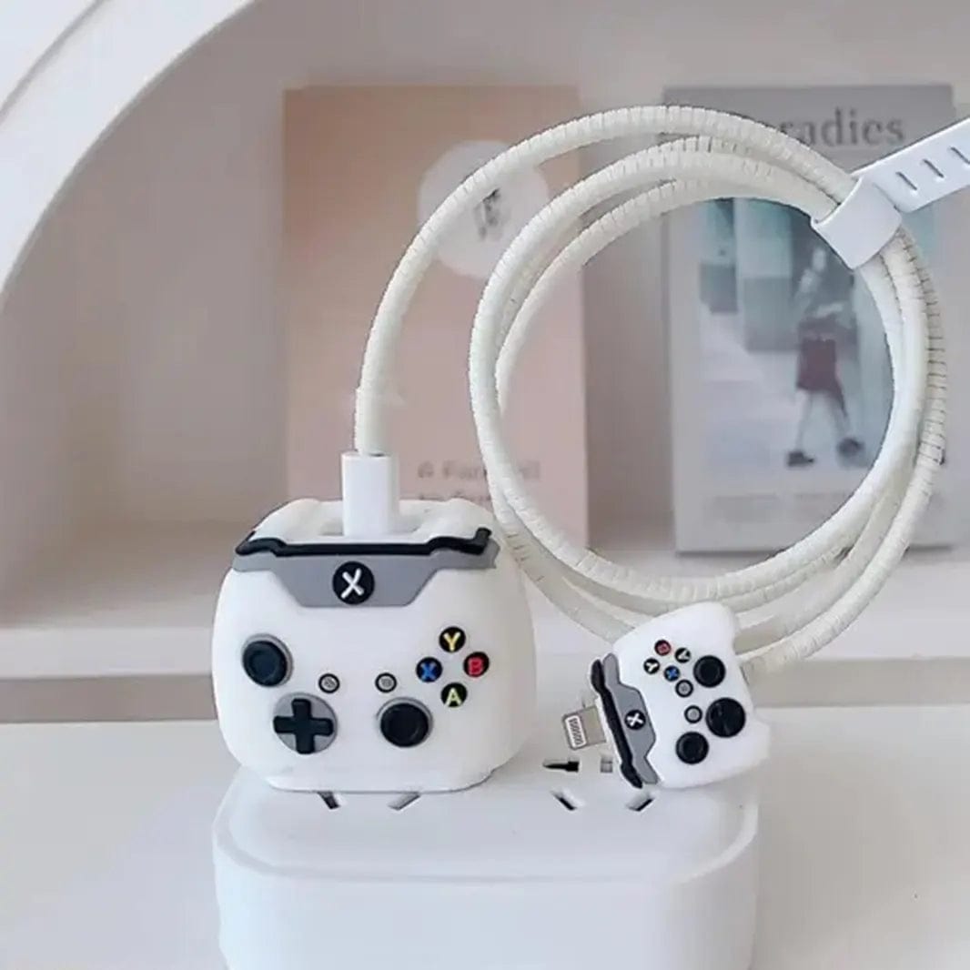 3D Silicone Cover with Spiral for Apple Adapter 18-20W / Gamepad - Ktusu