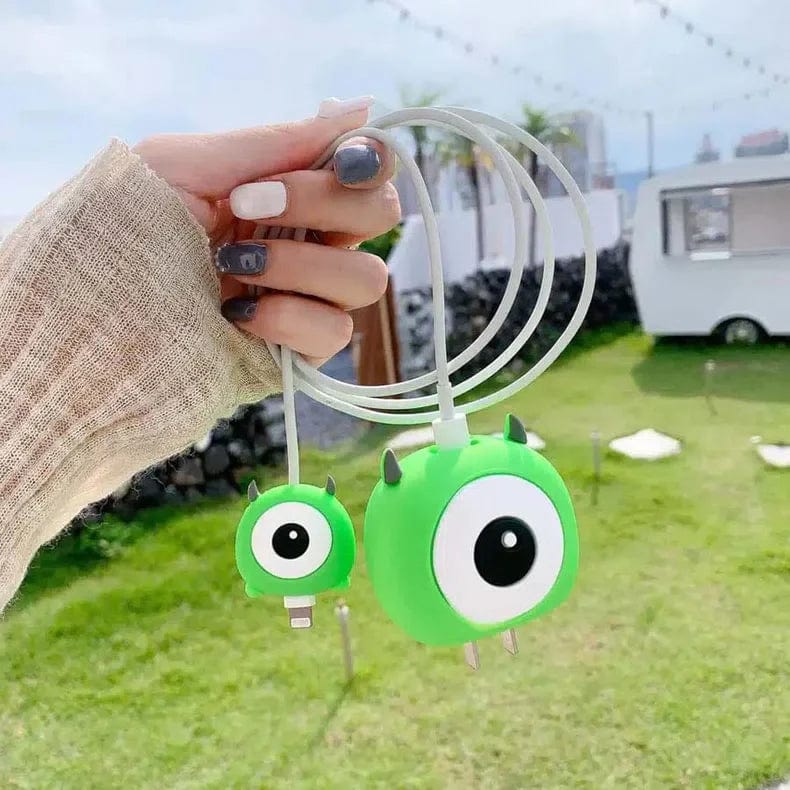 3D Silicone Cover with Spiral for Apple Adapter 18-20W / Wazowski - Ktusu