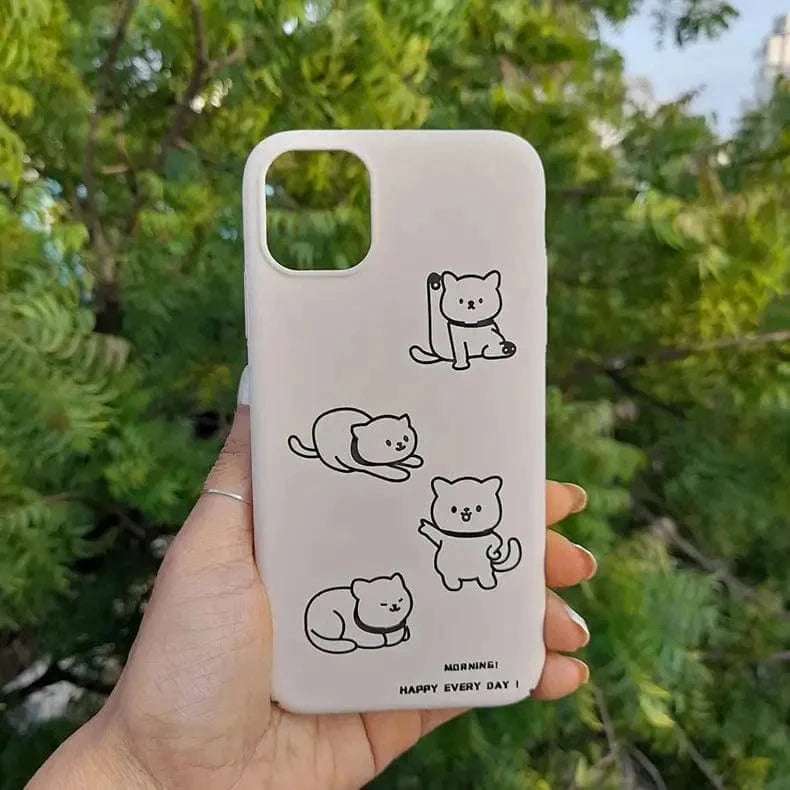 4 Cut Soft Touch Coating Printed Matte Hard Case for iPhone 14 Plus - Ktusu