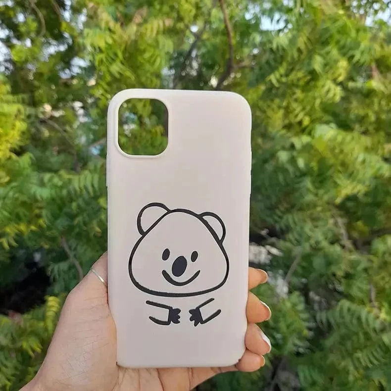 4 Cut Soft Touch Coating Printed Matte Hard Case for iPhone 14 Plus - Ktusu