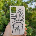 4 Cut Soft Touch Coating Printed Matte Hard Case for iPhone 14 Plus - Ktusu