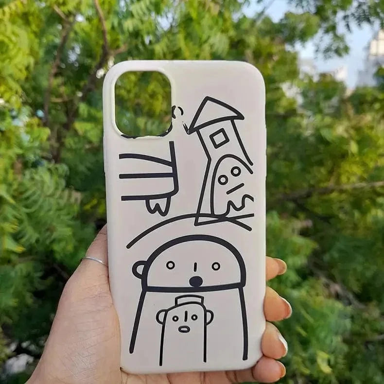 4 Cut Soft Touch Coating Printed Matte Hard Case for iPhone 14 Plus - Ktusu